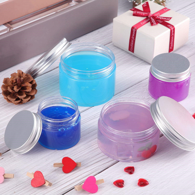 ظروف آرایشی پلاستیکی شفاف 2.13 اینچی 4 اونس با درب و درب ضد نشتی
