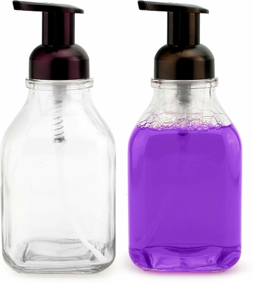 بطری های پمپ لوسیون LinDeer Black PET 500ml شفاف