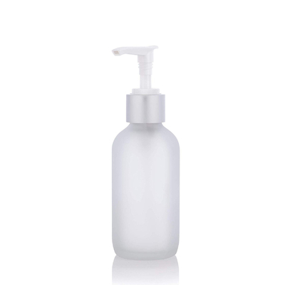 بطری لوسیون پمپ شیشه ای مات 100 میلی لیتری LinDeer White ODM